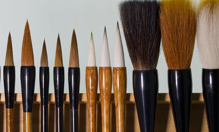 Chinese and Sumi-e painting brushes, sourced directly from the artisan brush makers in the Orient are available in the A J Ludlow Colours Art Supplies
